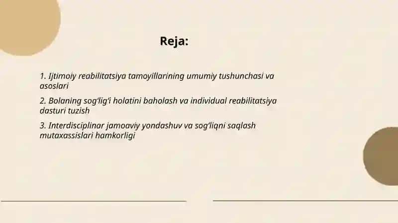 Salomatligida muammosi mavjud bolalarni ijtimoiy reabilitatsiya qilish tamoyillari 2