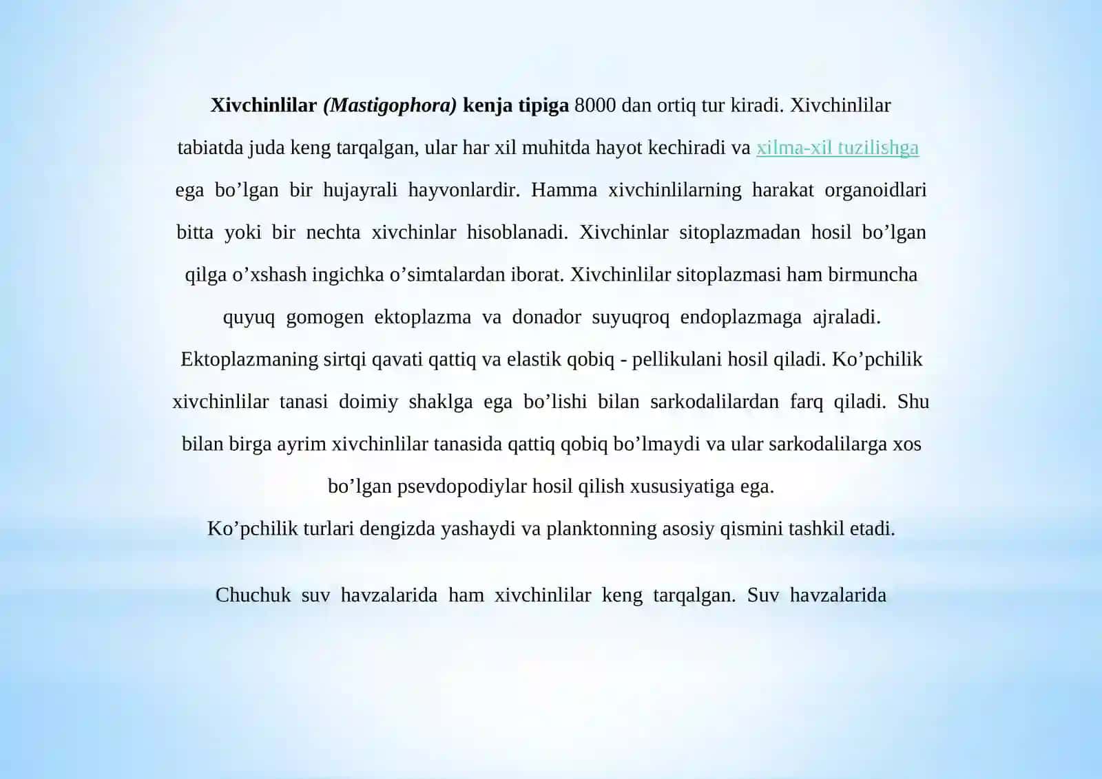 Xivchinlilar (Mastigofora) 2