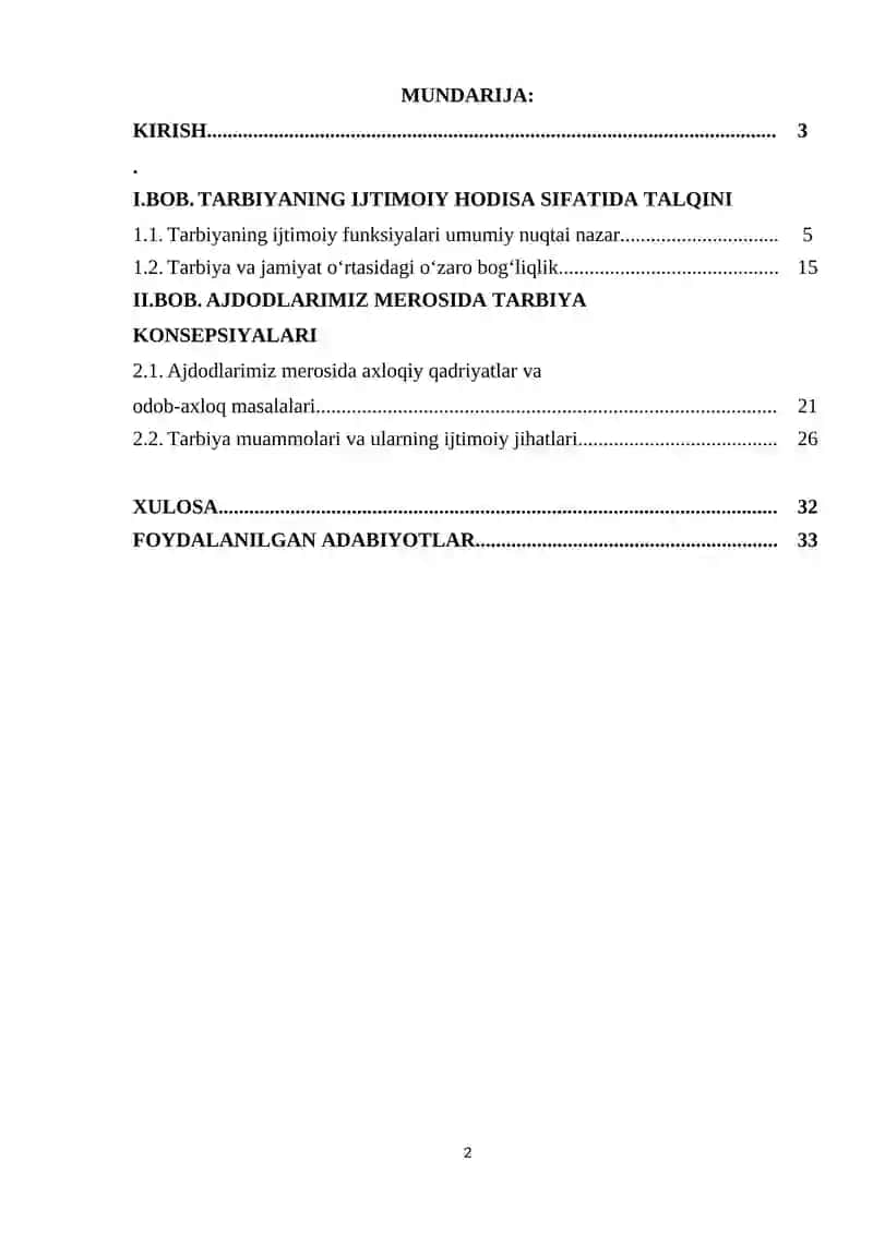 TARBIYANING IJTIMOIY HODISA EKANLIGI VA AJDODLARIMIZ MEROSIDA TARBIYA MUAMMOLARI 2