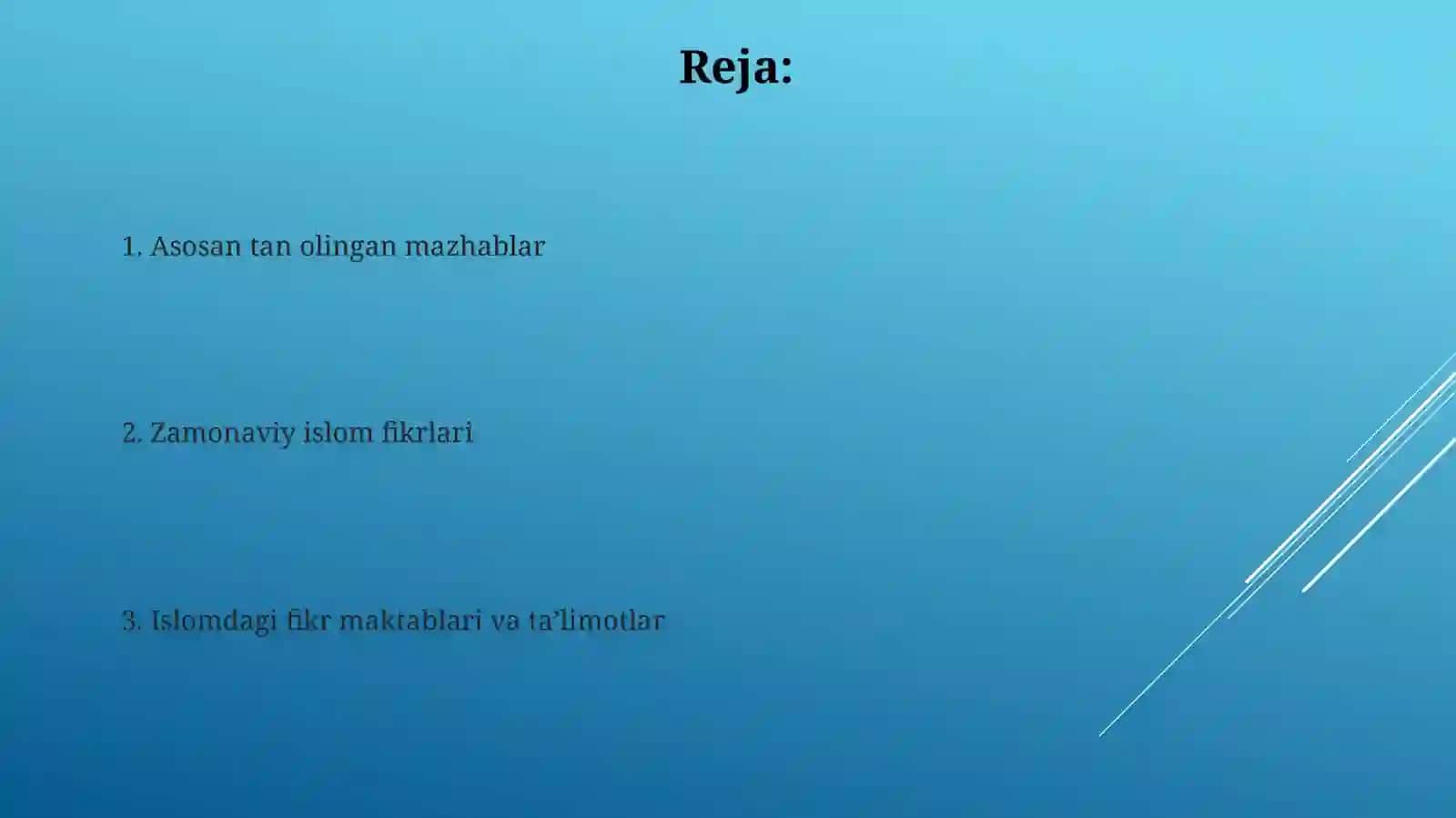 Islomdinidagiaqidavayónalishlarmaktablar 2