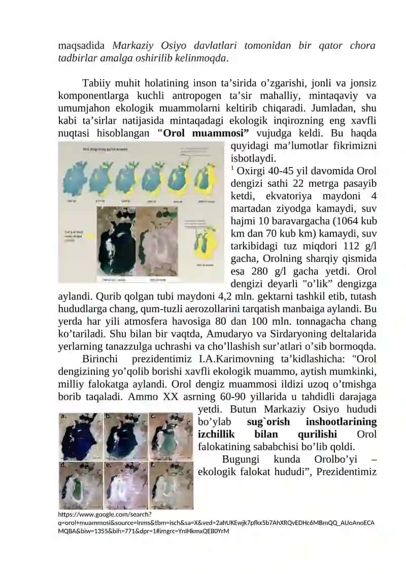 Cho`llanishga qarshi kurashishda 2