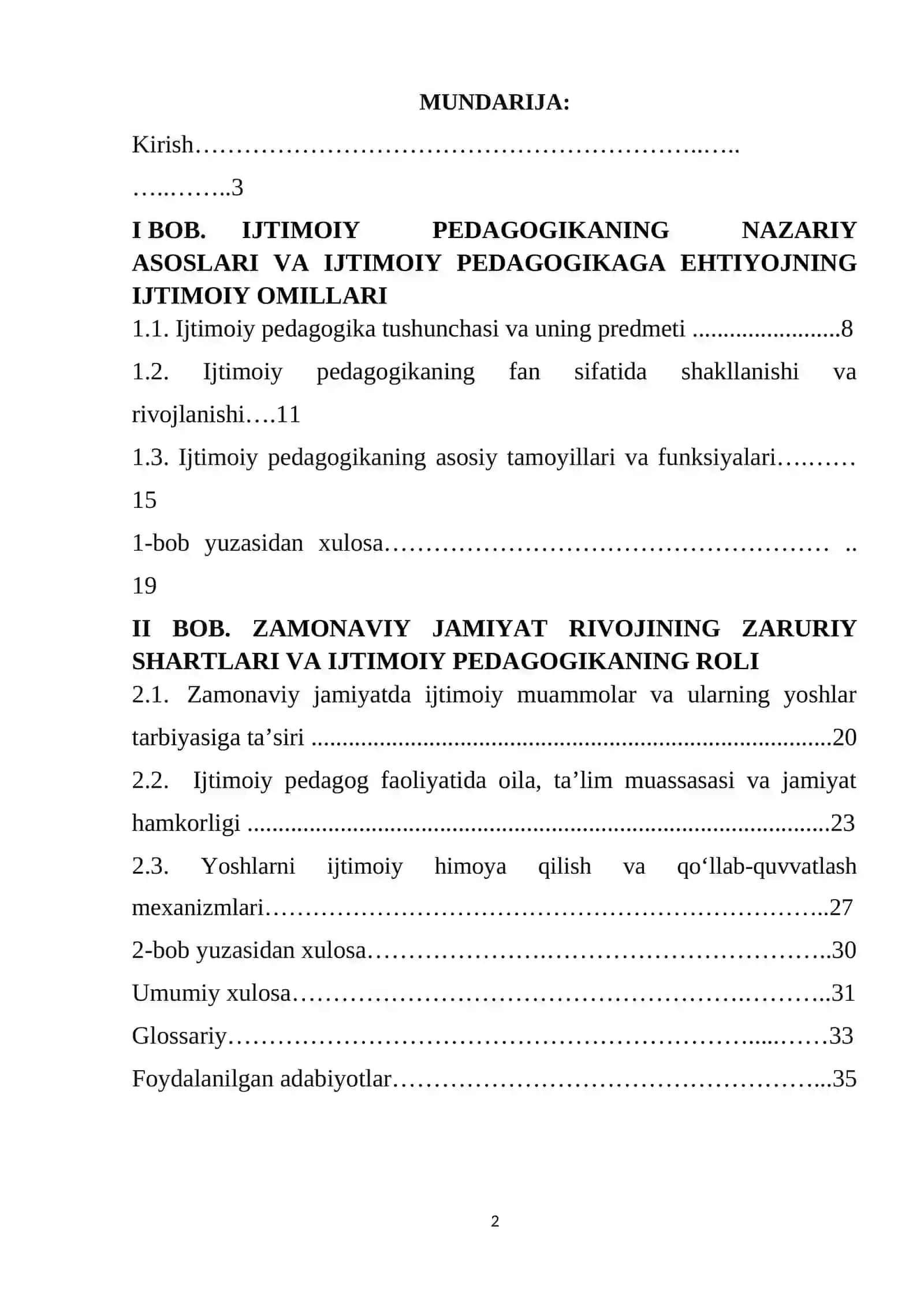 Ijtimoiy pedagogikaga ehtiyoj va zamonaviy jamiyat rivojining zaruriy shartlari 2