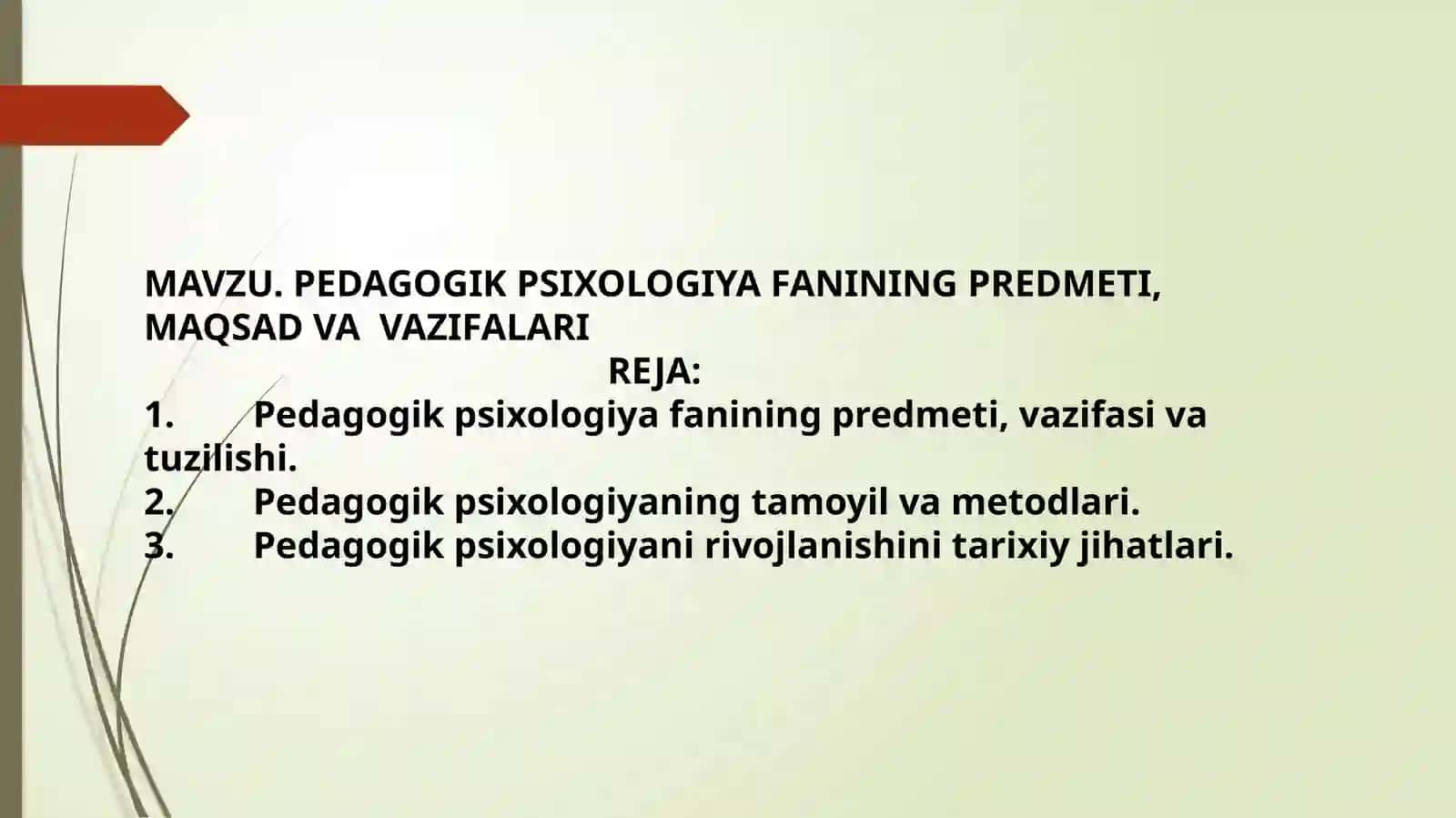RIVOJLANISH PSIXALOGIYASI 2