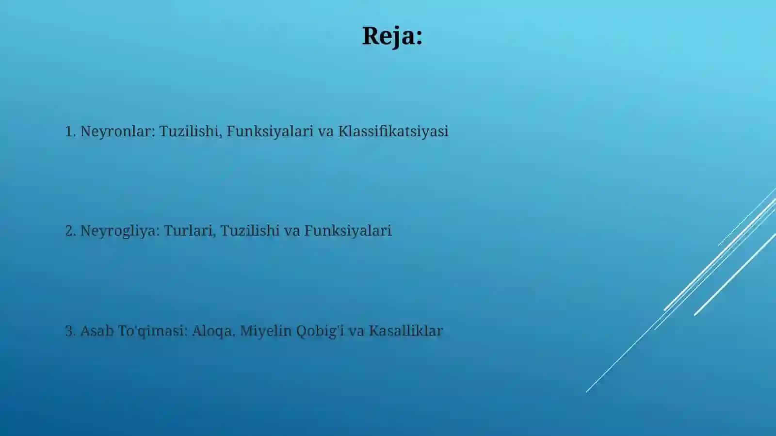 Neyron va neyrogiliya gistalogiyasi va vazifalari 2