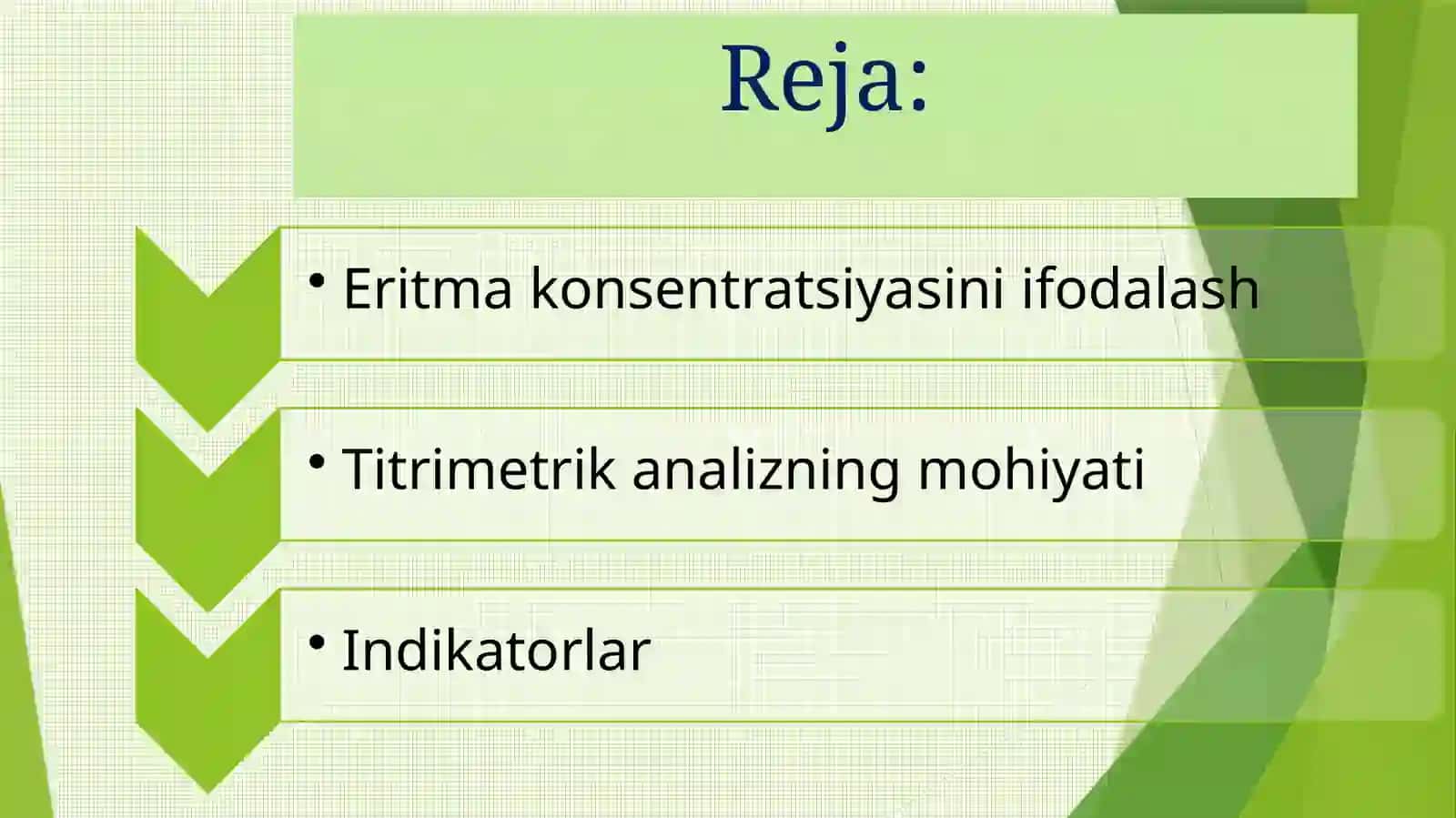 Eritma konsentratsiyasini ifodalash 2