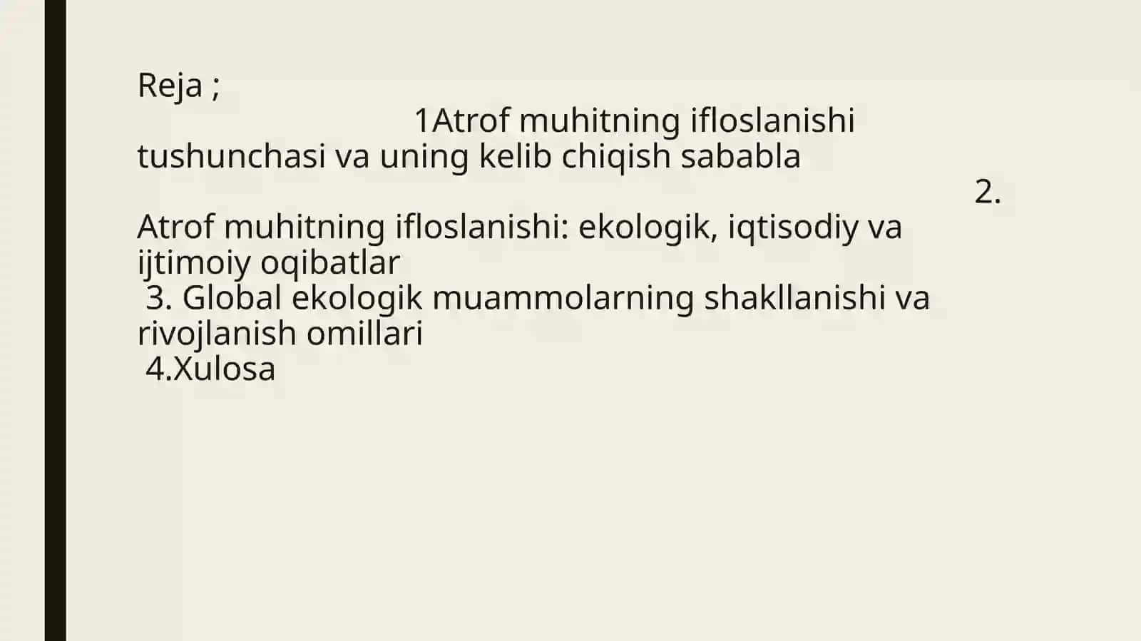 Atrofmuhitning ifloslanishi—globalekologik muammo 2