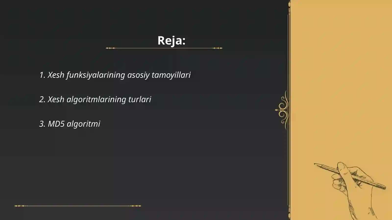 Maʼlumotlarni xeshlash algoritmlari 2