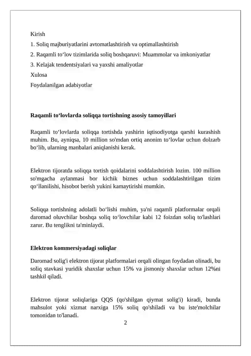 Raqamli toʻlov tizimida soliqlarni boshqarish 2