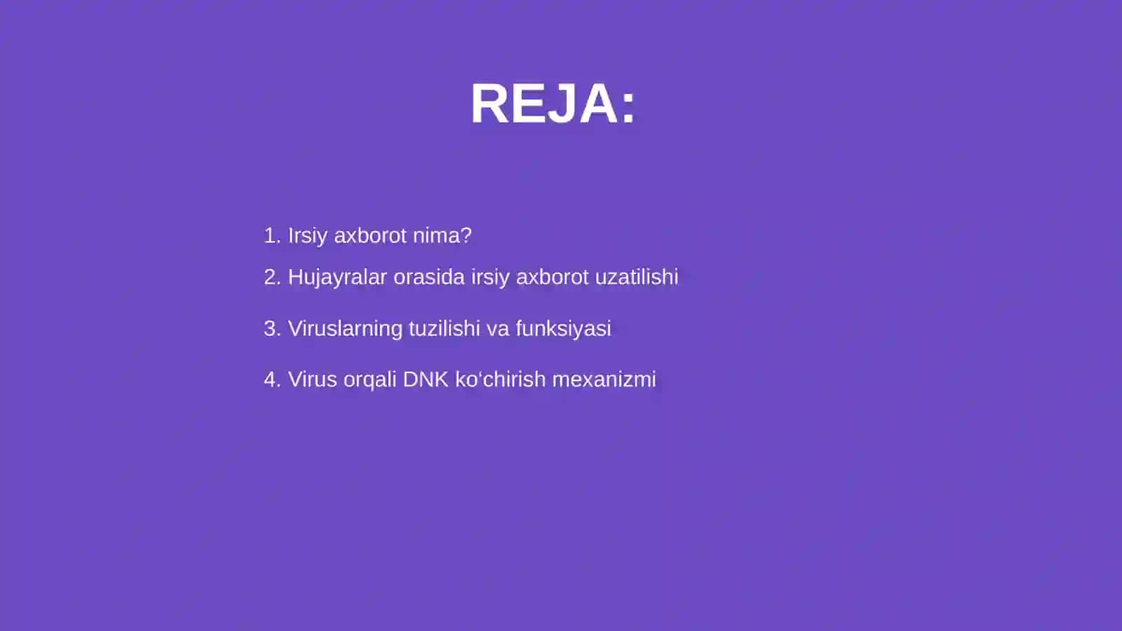 Irsiy axborotni bir hujayradan ikkinchi hujayraga viruslar orqali kochirib otkazish 2