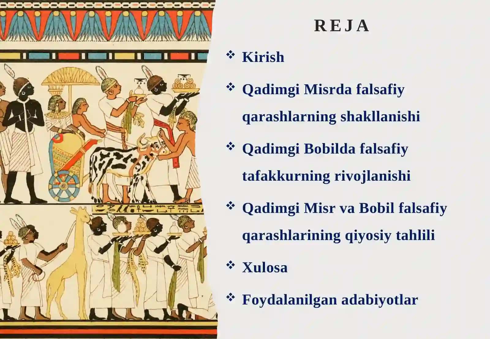 Qadimgi Misr va Babil dagi falsafiy qarashlarning shakllanishi 2