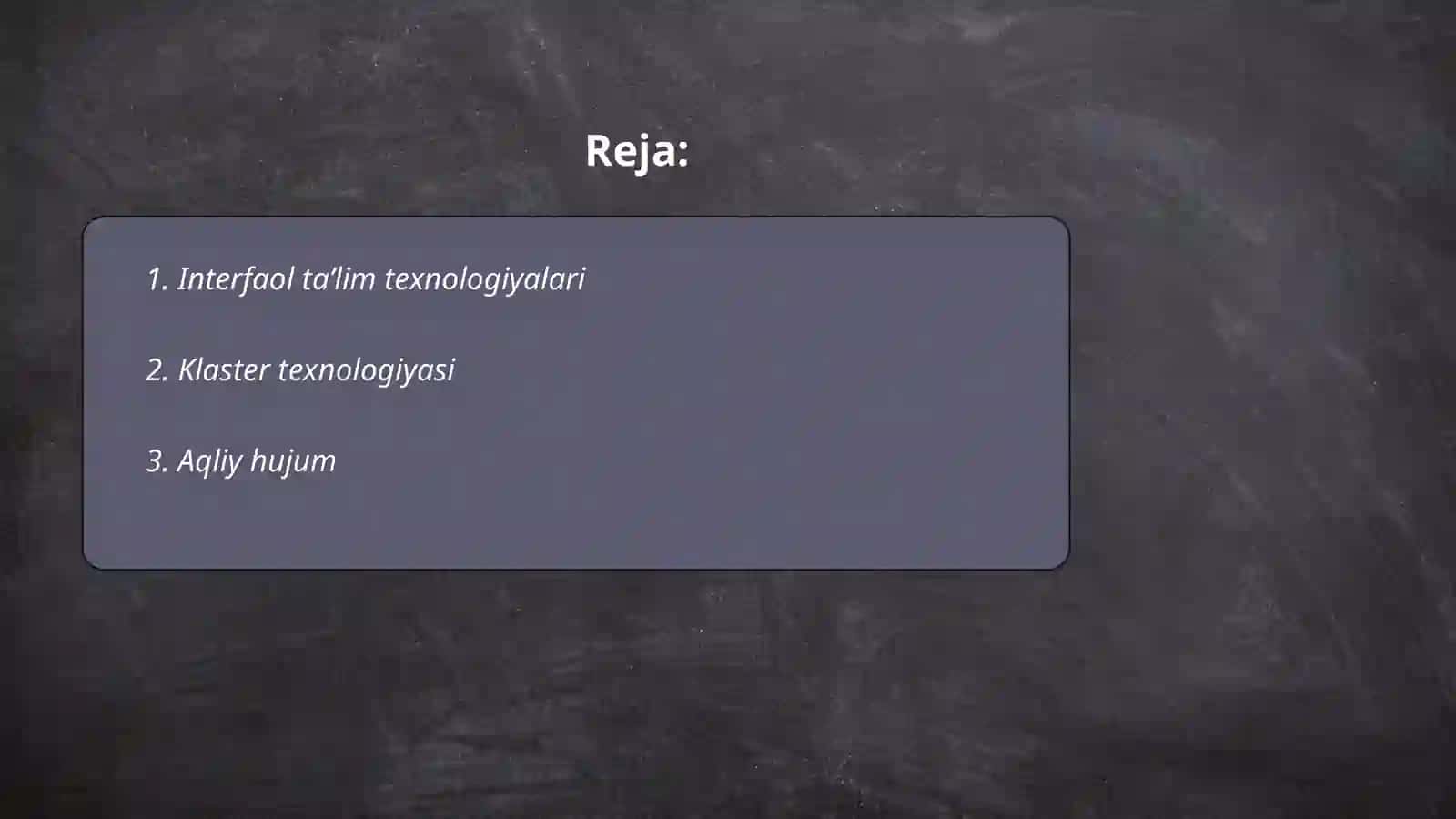 Interfaol ta’lim texnologiyalari 2