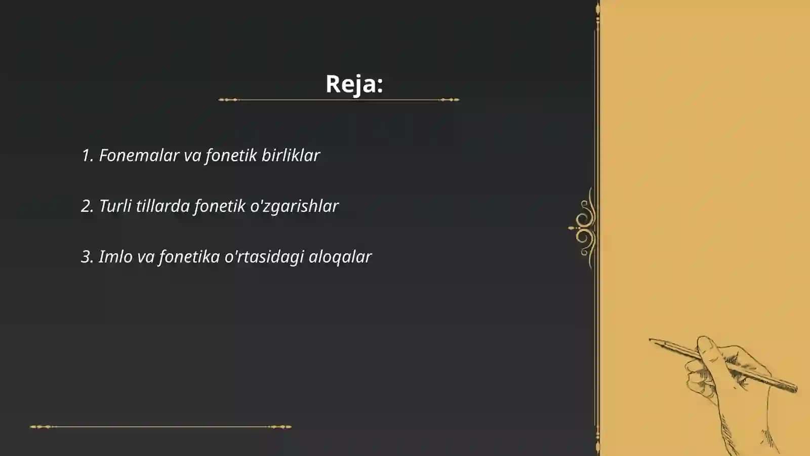 Fonemalar va fonetik birliklar 2