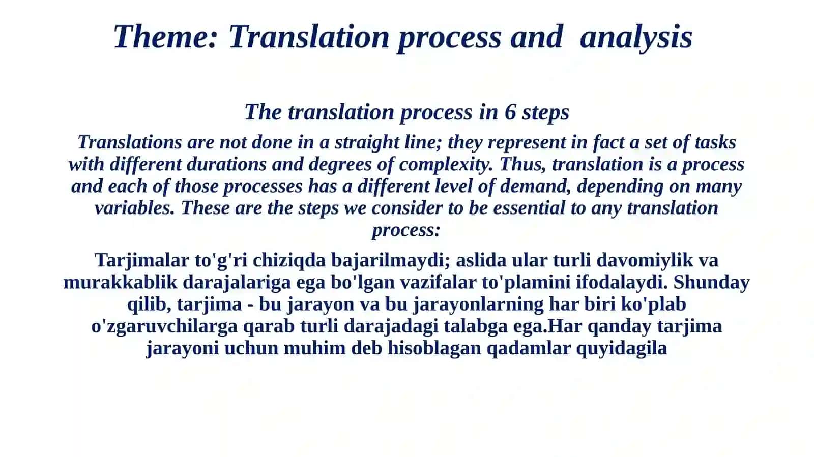 Applied Philology Course 2