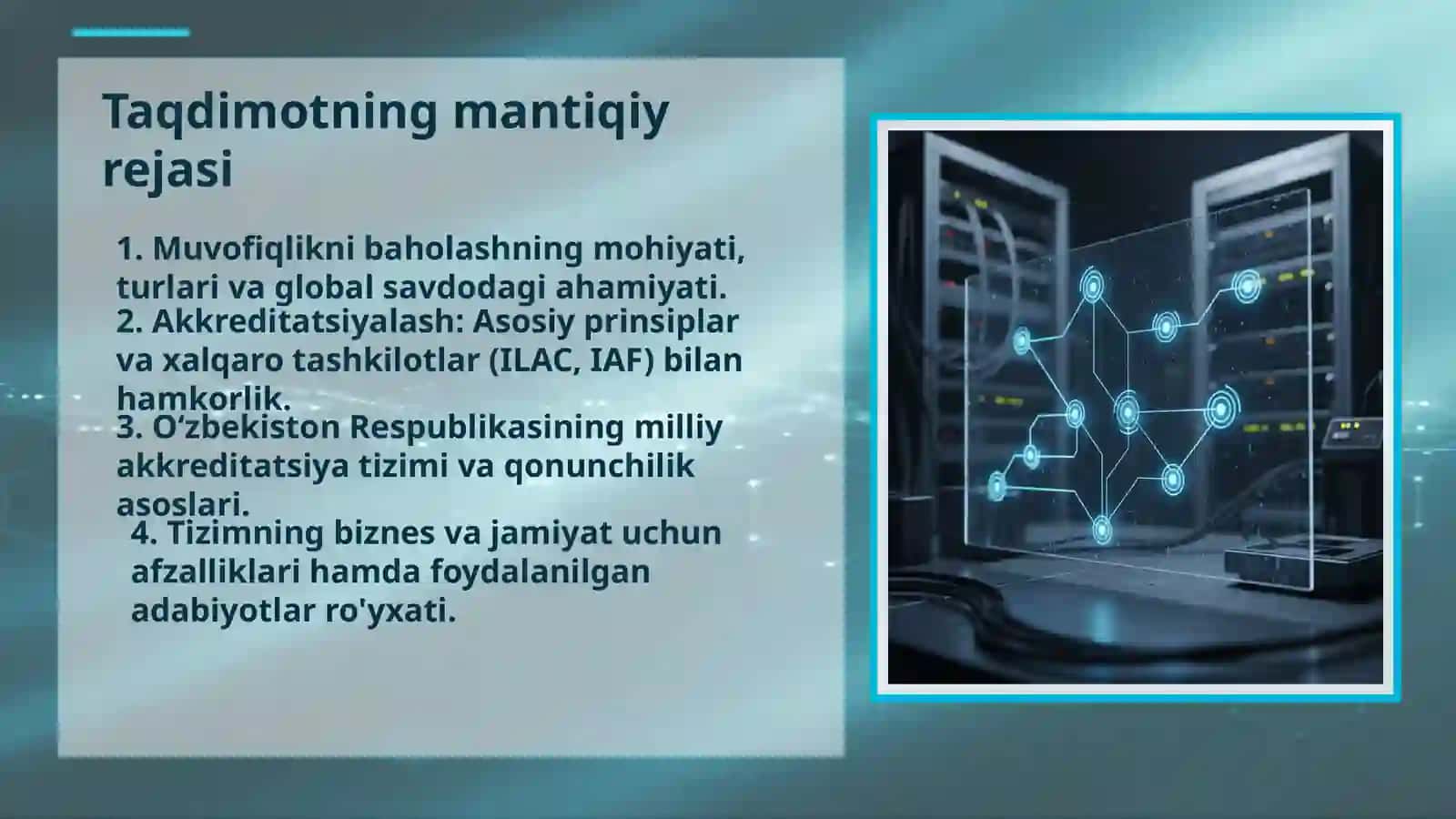 MUVOFIQLIKNI BAHOLASH VA AKKREDITLASHTIRISH TIZIMLARI 2