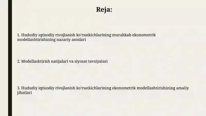 Hududiy iqtisodiy rivojlanish ko'rsatkichlari 2