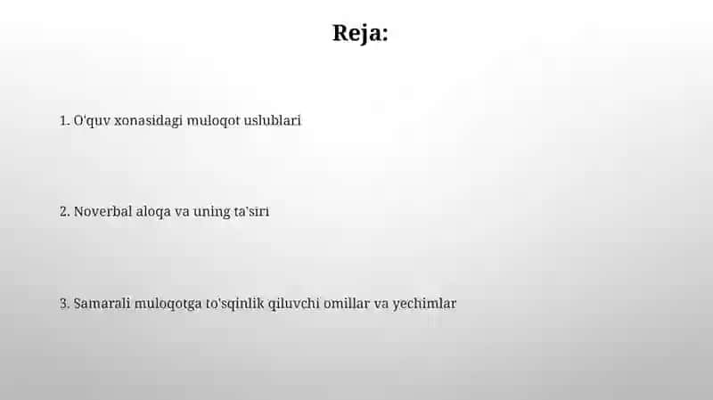Pedagogik faoliyatda muloqot 2