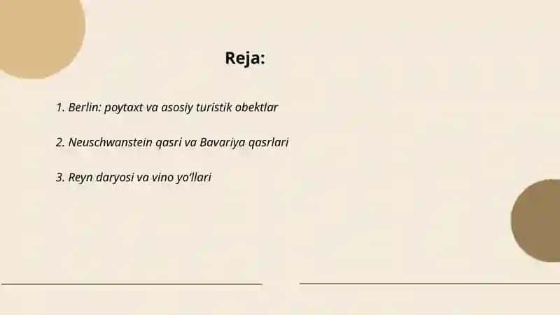 Germaniyaning turizm resurslari 2