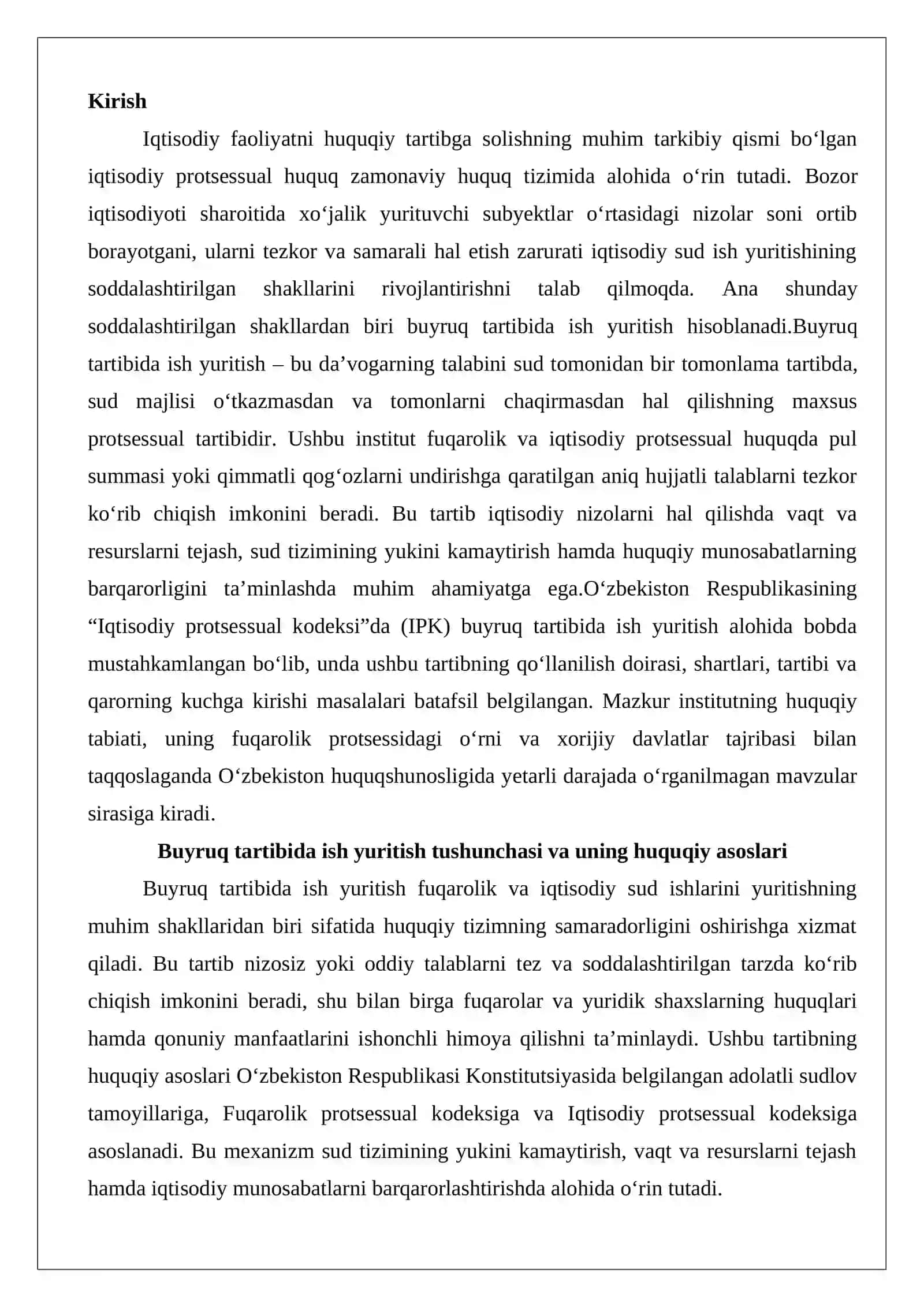 Buyruq tartibida ish yuritish tushunchasi va tartibi 2