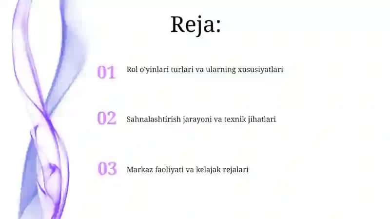 Syujitli-rolli o'yinlar va sahnalashtirish markazi 2