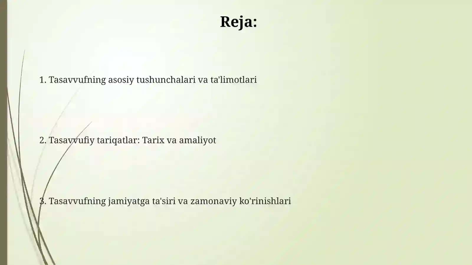 Tasavvuf ta’limoti va tariqatlari 2