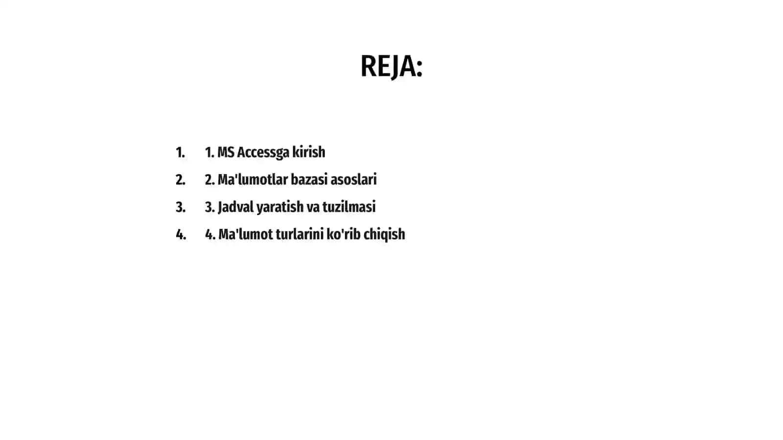 MS Accessda dasturida matematik amallarni bajarish 2