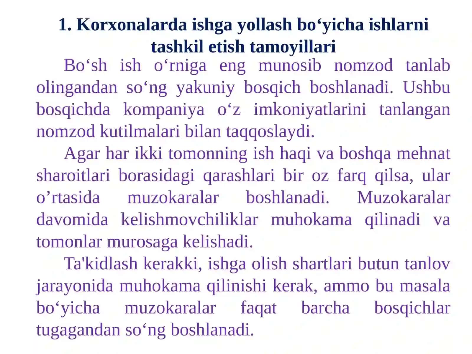 PERSONALNI ISHGA YOLLASH VA UNI HUJJATLASHTIRISH TARTIBI 2