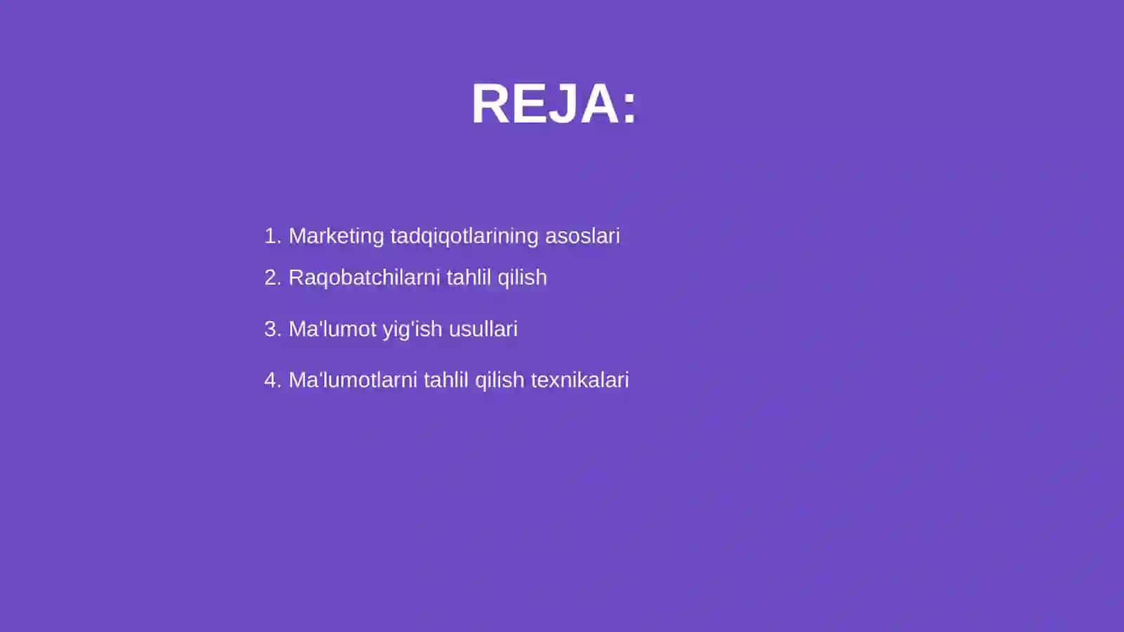 Marketing tadqiqotlari 2