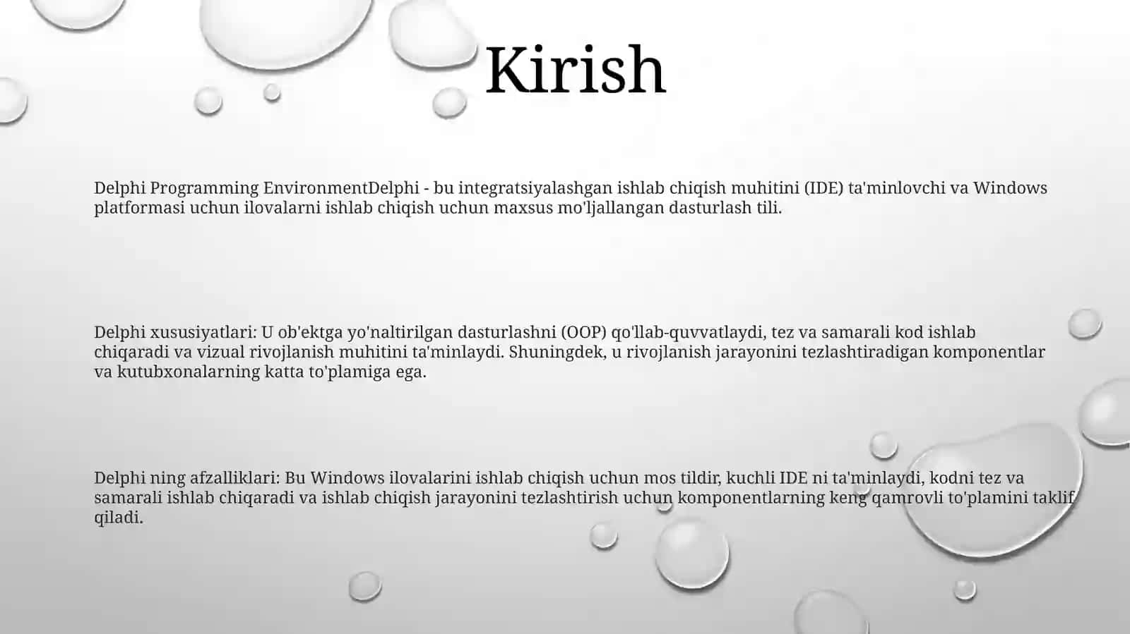 Delphi Dasturlash Muhiti 2