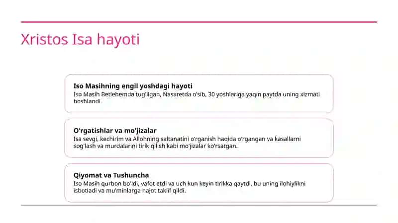 Xristos Isa hayoti 2