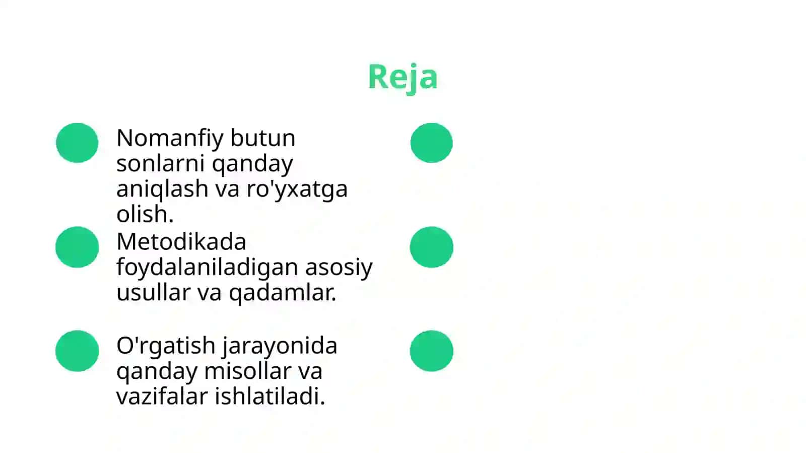 10 va 100 ichida nomanfiy butun sonlarni nomerlashga o'rgatish metodikasi 2