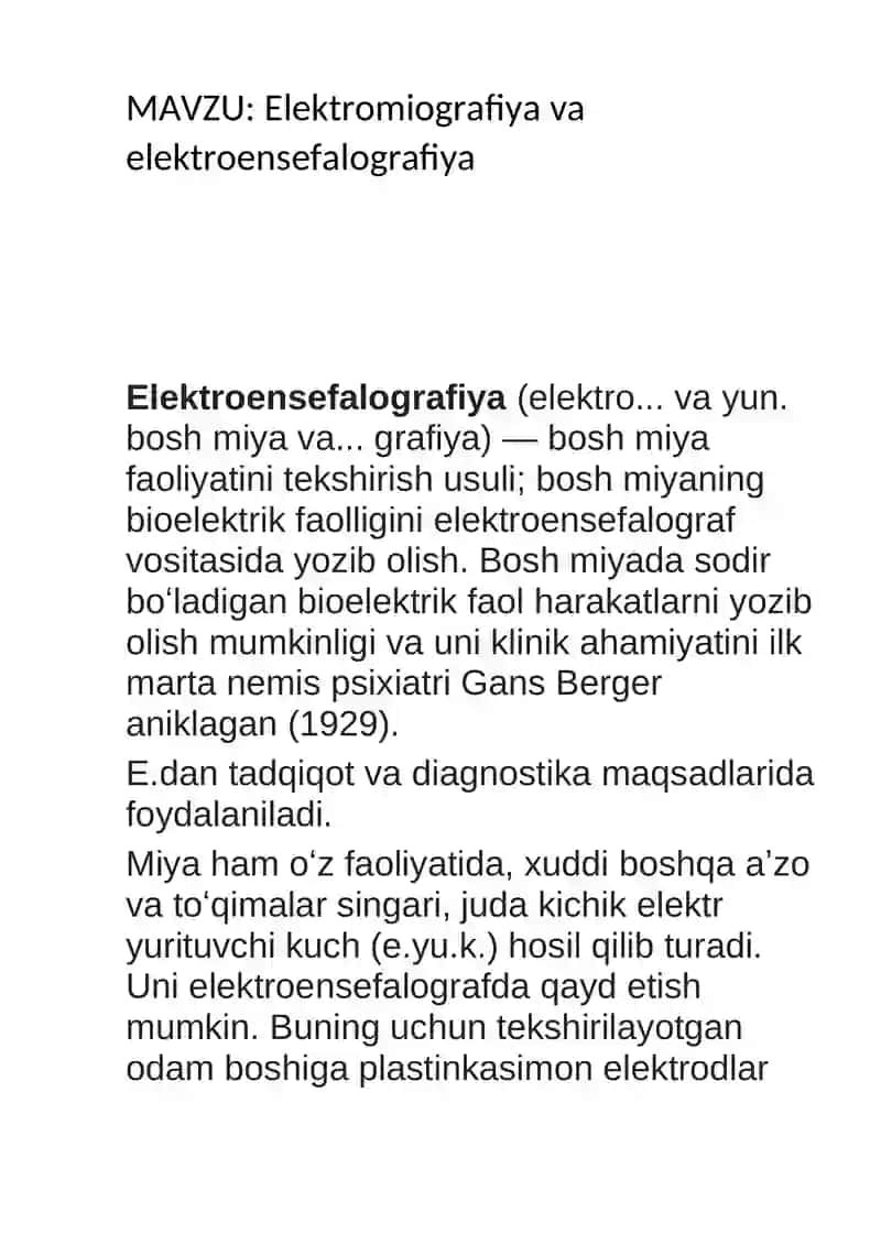 Elektromiografiya va elektroensefalografiya 2