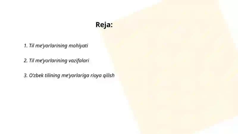 Til meʼyorlari 2