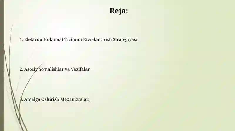 Elektron Hukumat Tizimini Rivojlantirish Strategiyasi 2