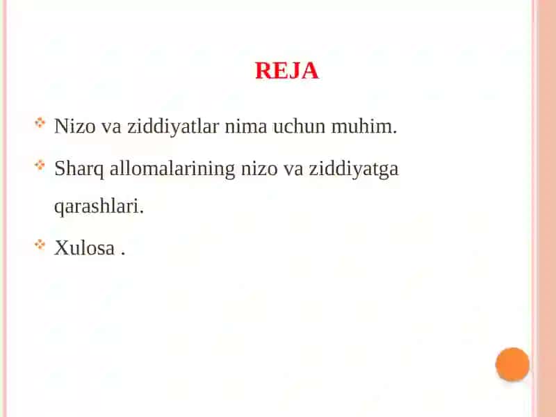 Sharq allomalarining nizo va ziddiyatlar borasidagi qarashlari 2