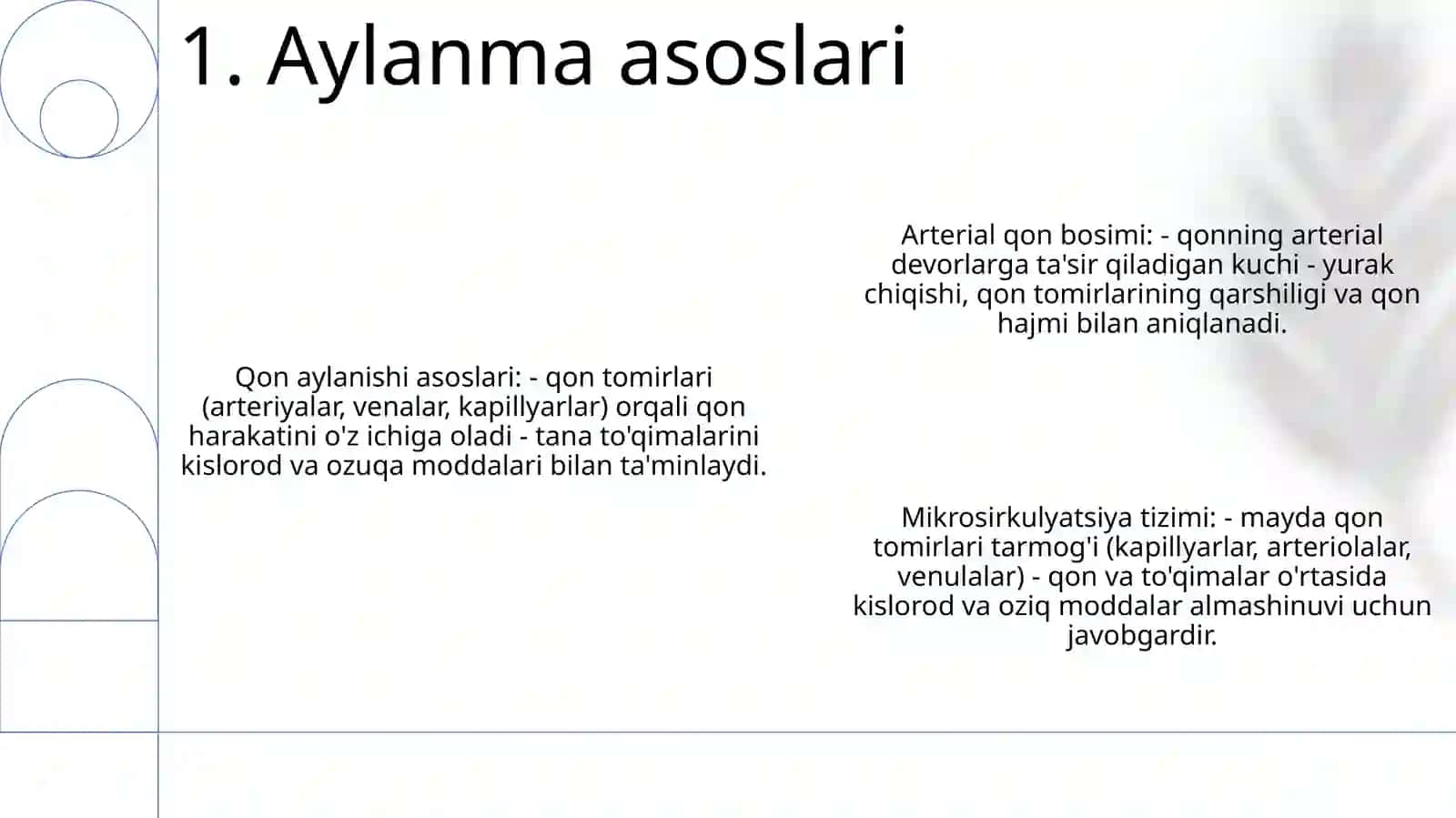 Qonning Tomirda Harakatlanishi 2