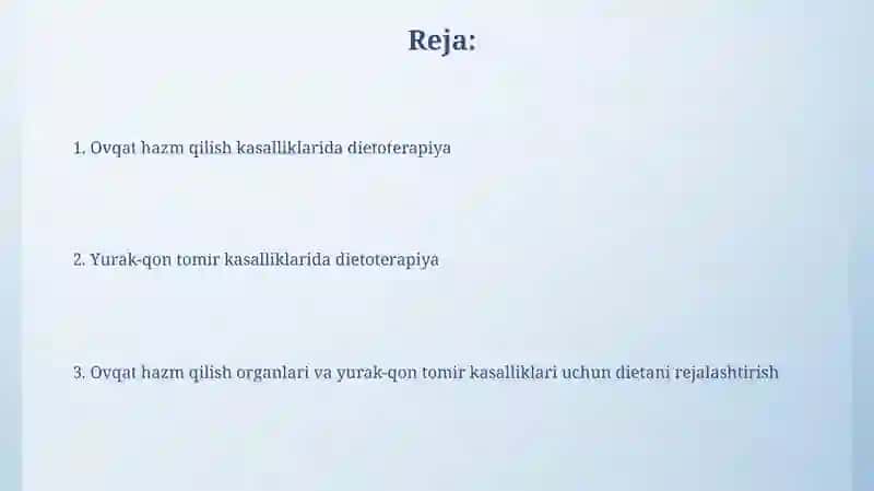 Ovqat hazm qilish kasalliklarida dietoterapiya 2