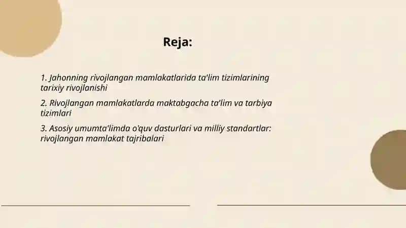 Jahonning rivijlangan mamlakatlarida talim va tarbiya taraqqiyoti 2
