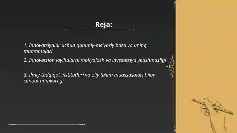 Innovasion iqtisodiyot muammolari va ularni hal etish yoʻllari 2
