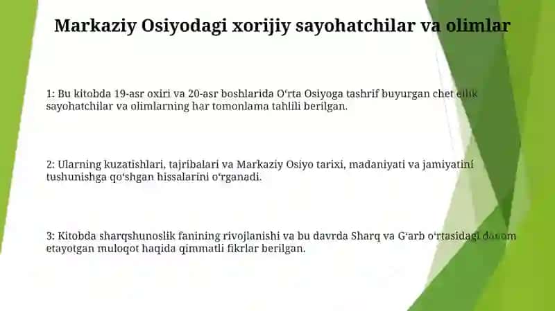 OʻRta Osiyoning 19 Asr Oxiri 20 Asr Boshlariga Oid Yevropa Tillaridagi Manbalar 2