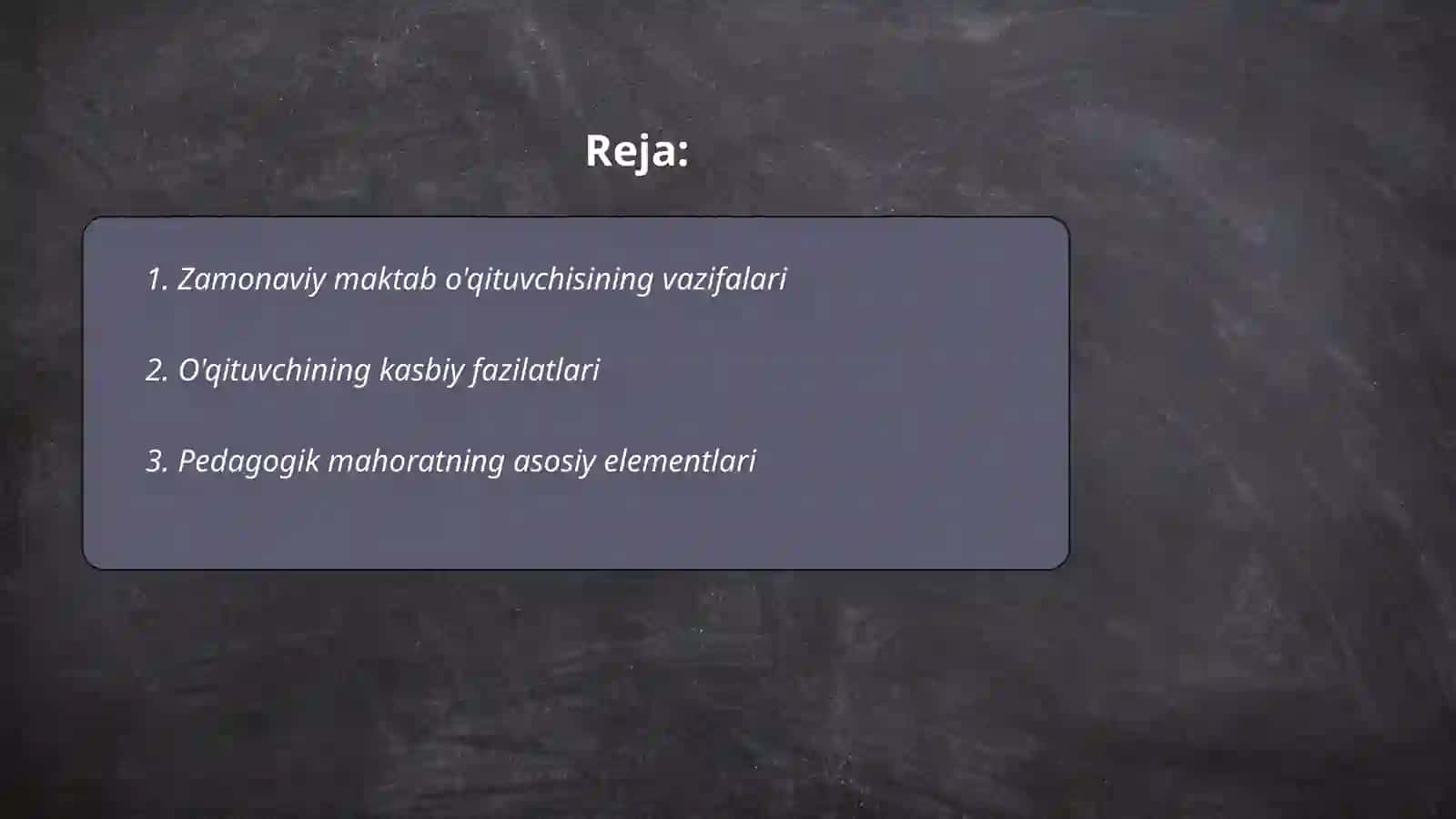 Pedagogik mahorat 2