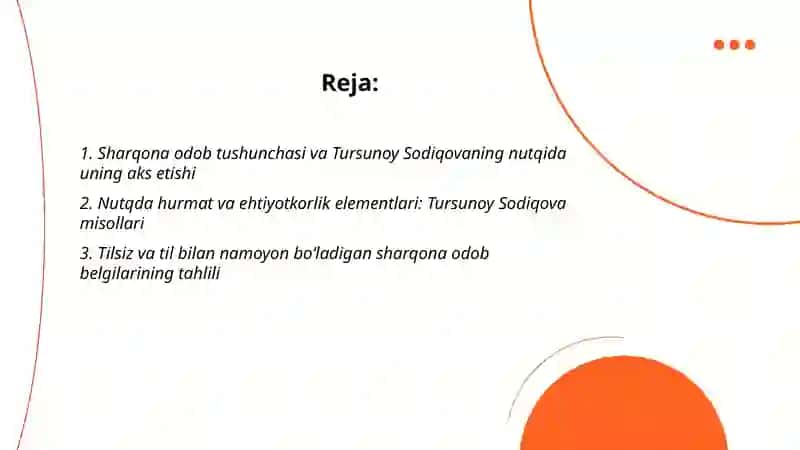 Sharqona odob masalalarining aks etishi 2