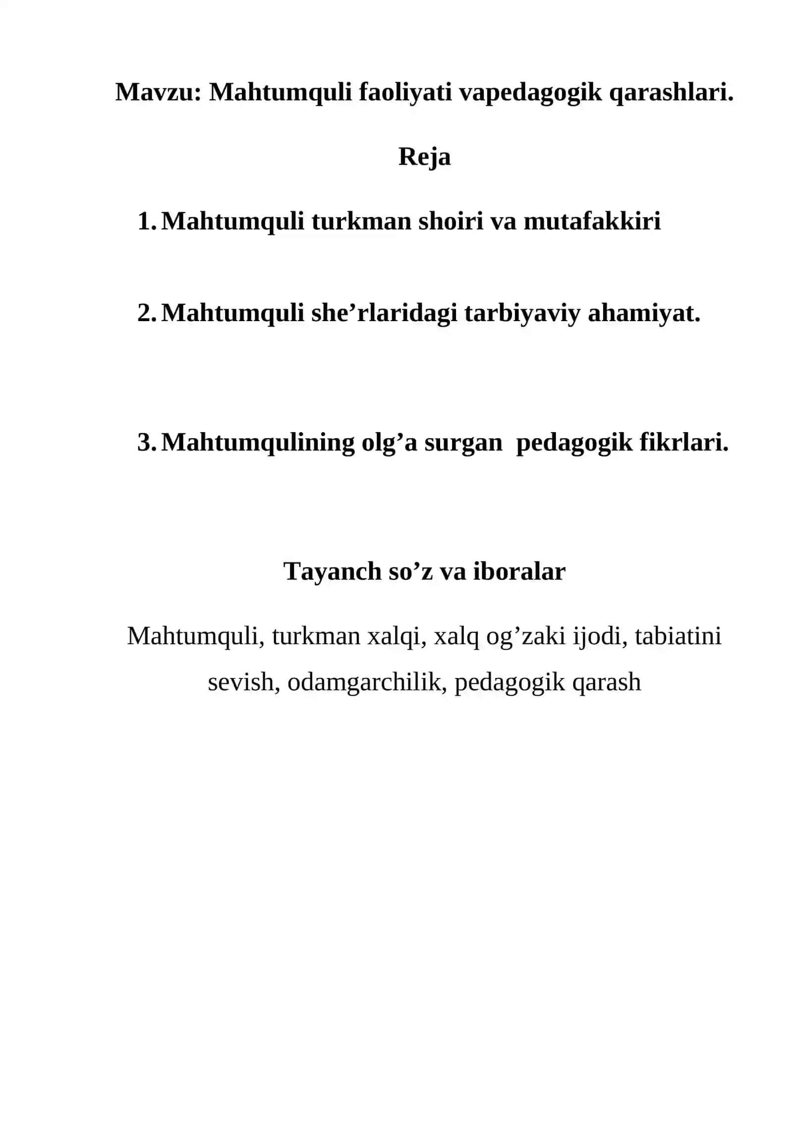 Mahtumquli hayoti va pedagogik qarashlari 2