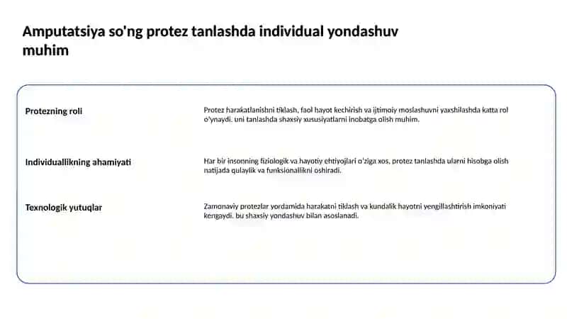 Amputatsiya protezlash ishlari va nogironlar reablitatsiyasi va oyoq panjasining statik deformatsiyasi 2