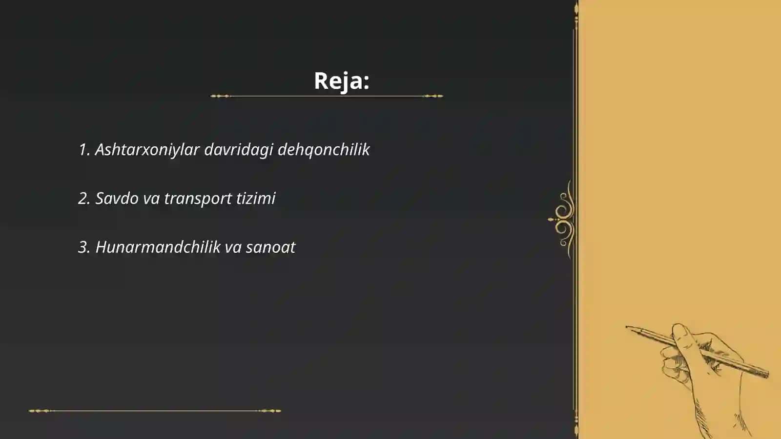 Ashtarxoniylar davrida ijtimoiy-iqtisodiy hayot 2