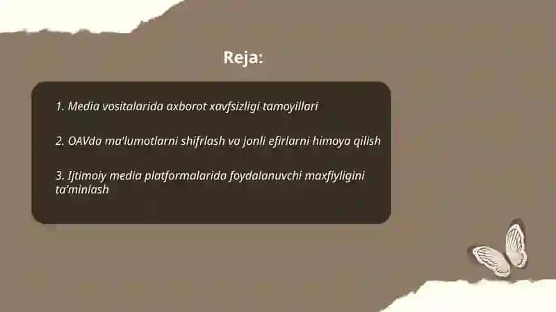 Media vositalarida axborot xavfsizligi 2