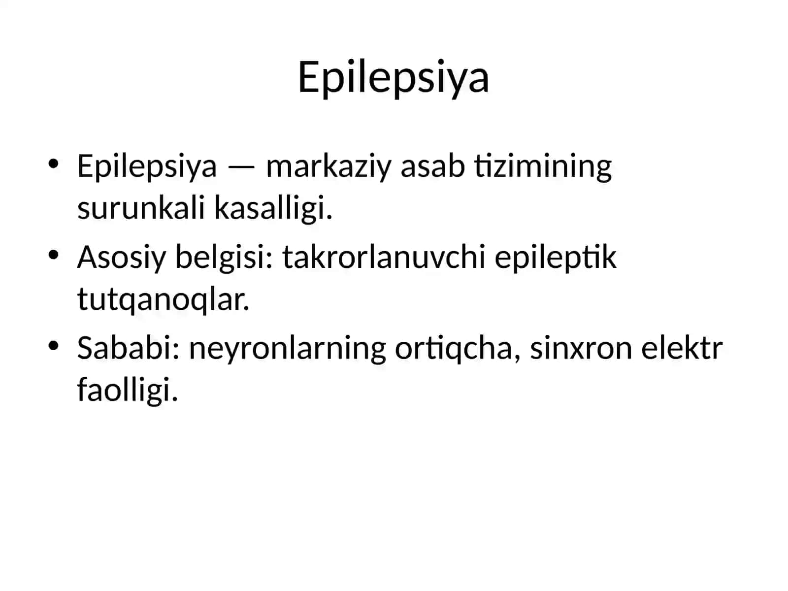 NeyroxirurgiyaMustaqilishMavzu:Epilesiyajarrohligi 2