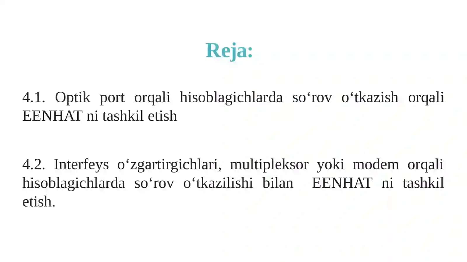 EENHAT NI TASHKIL ETISH VA QURISH IMKONIYATLARI 2
