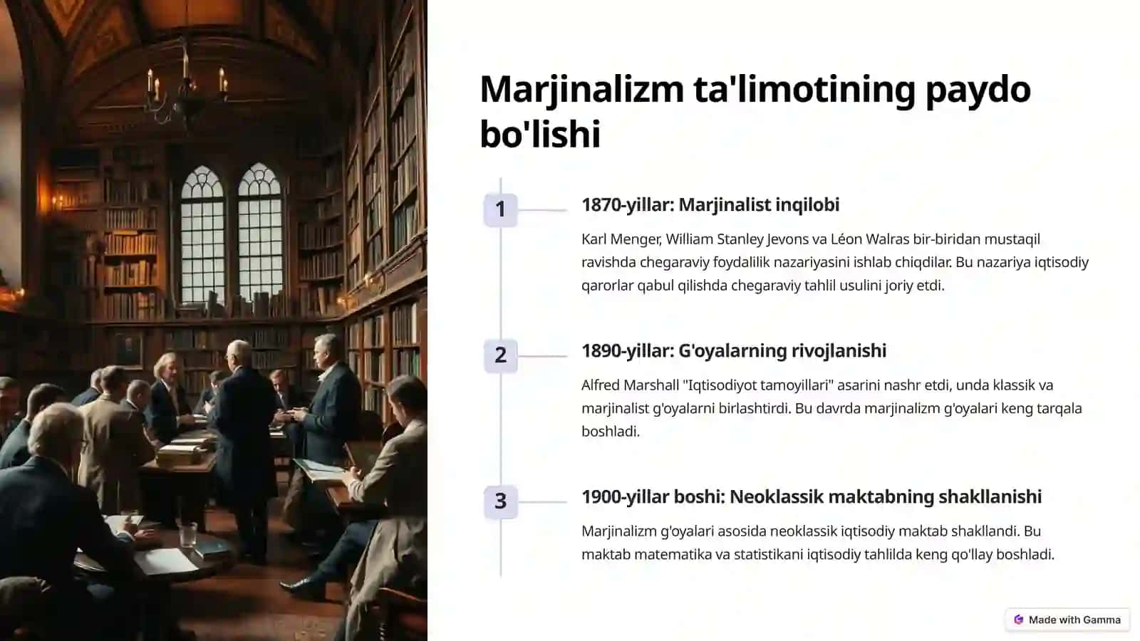 Marjinalizm ta'limoti va neoklassik iqtisodiy maktablar 2
