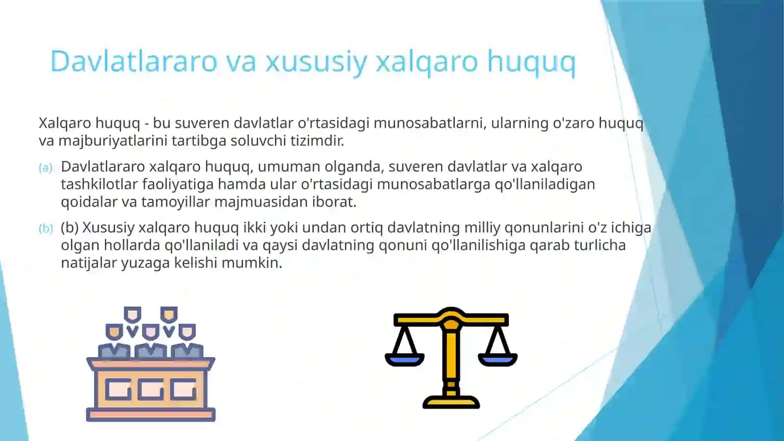 Xalqaro savdo, xalqaro huquqiy tartibga solish va huquqiy nizolar 2