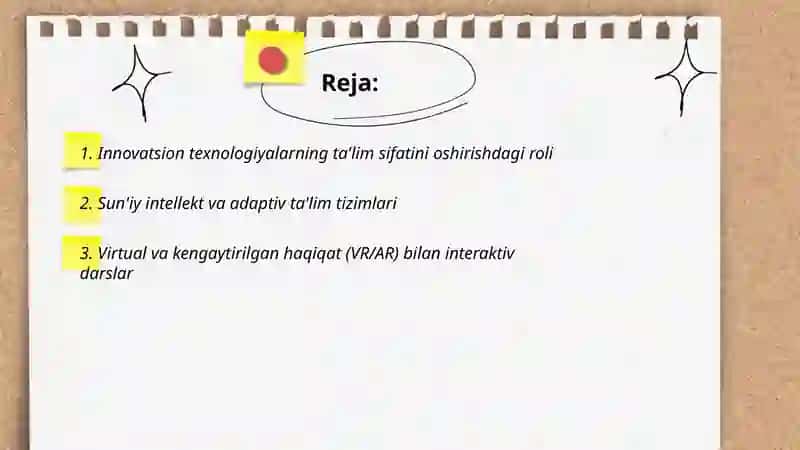 Innovatsion texnologiyalar ta'lim sifatini oshirish manbai sifatida 2